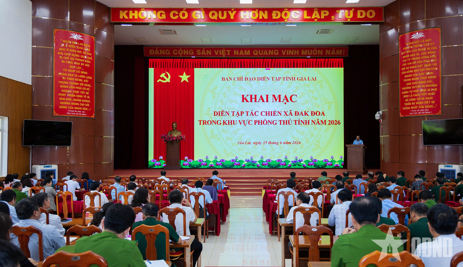 Tỉnh Gia Lai: Khai mạc diễn tập tác chiến xã Đak Đoa
