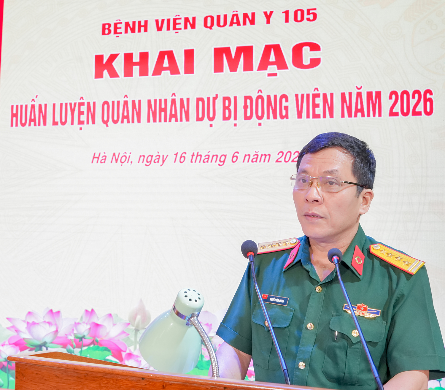 Bệnh viện Quân y 105 khai mạc huấn luyện quân nhân dự bị động viên năm 2026
