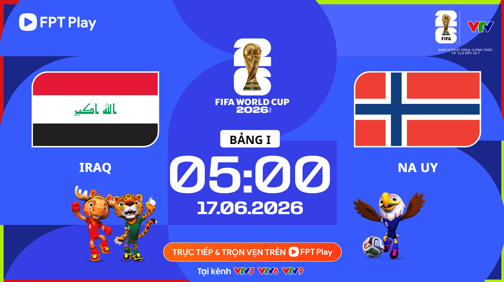 Link xem trực tiếp Iraq và Na Uy (bảng I World Cup 2026)