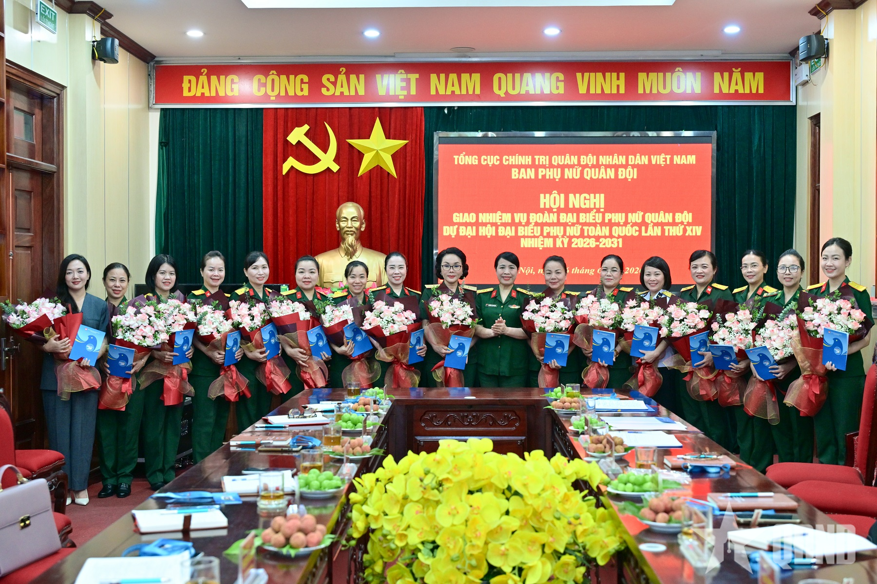 Phụ nữ Quân đội phát huy bản lĩnh, trí tuệ tại Đại hội đại biểu Phụ nữ toàn quốc lần thứ XIV