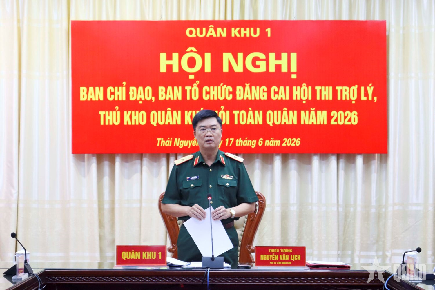 Quân khu 1 triển khai công tác đăng cai Hội thi Trợ lý, thủ kho quân khí giỏi toàn quân