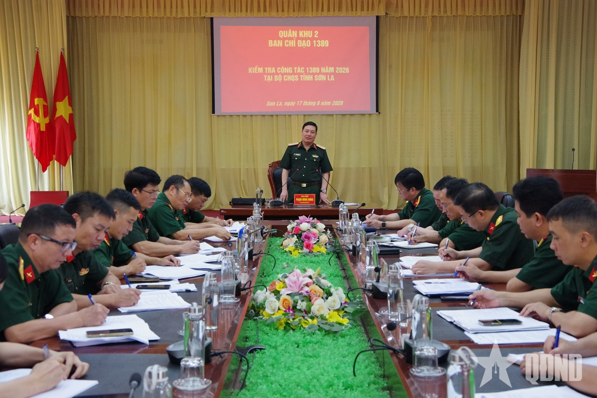 Sơn La: Quân khu 2 kiểm tra kết quả thực hiện công tác 1389 

