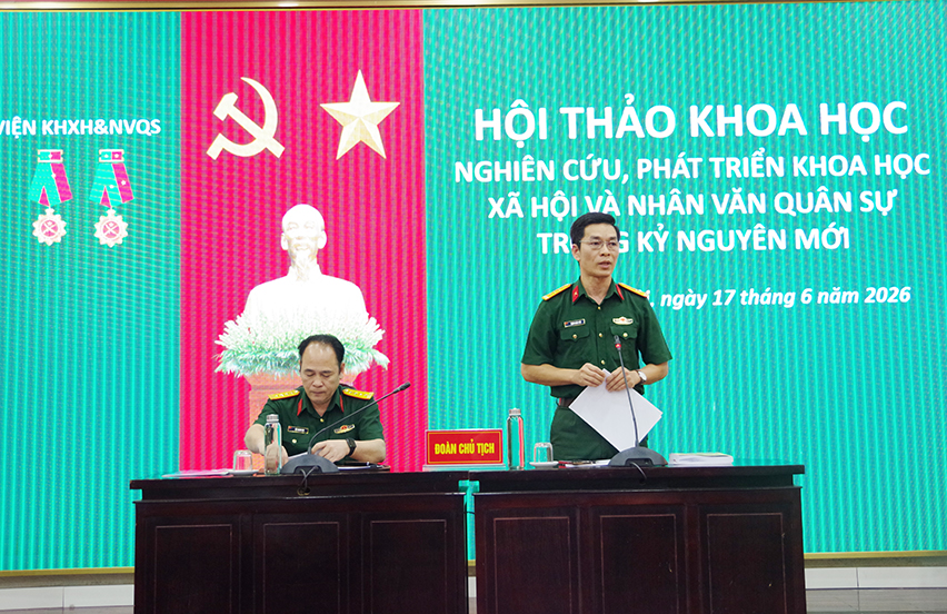 Phát triển khoa học xã hội và nhân văn quân sự trong kỷ nguyên mới