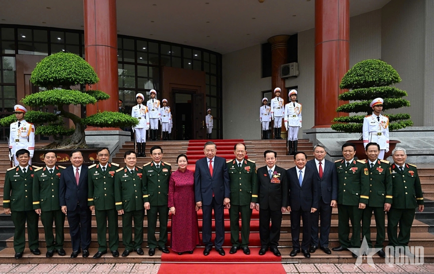 Tổng B&iacute; thư, Chủ tịch nước T&ocirc; L&acirc;m dự khai mạc Đại hội đại biểu to&agrave;n quốc Hội Cựu chiến binh Việt Nam lần thứ VIII