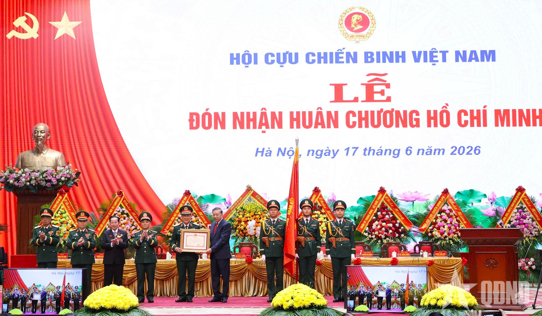 Tổng Bí thư, Chủ tịch nước Tô Lâm trao Huân chương Hồ Chí Minh tặng Hội Cựu chiến binh Việt Nam