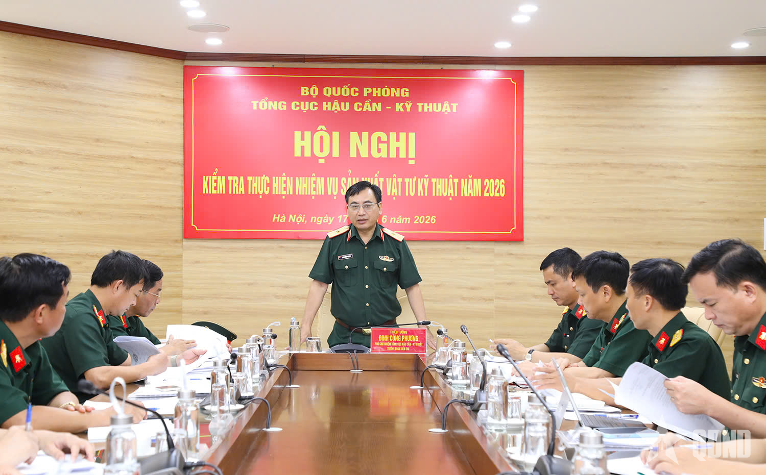 Kiểm tra thực hiện nhiệm vụ sản xuất vật tư kỹ thuật tại Học viện Kỹ thuật Quân sự