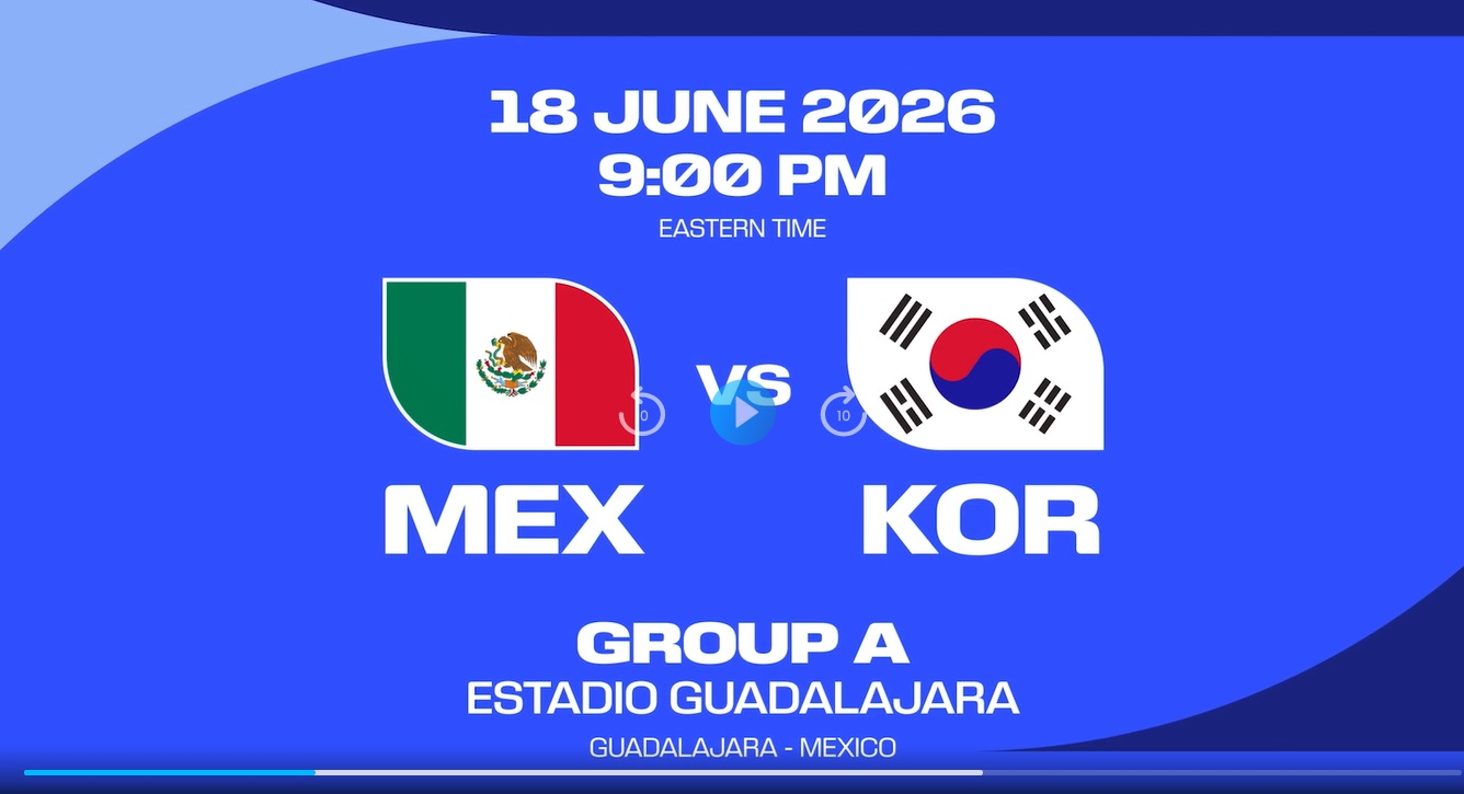 Link xem trực tiếp Mexico và Hàn Quốc (bảng A World Cup 2026)