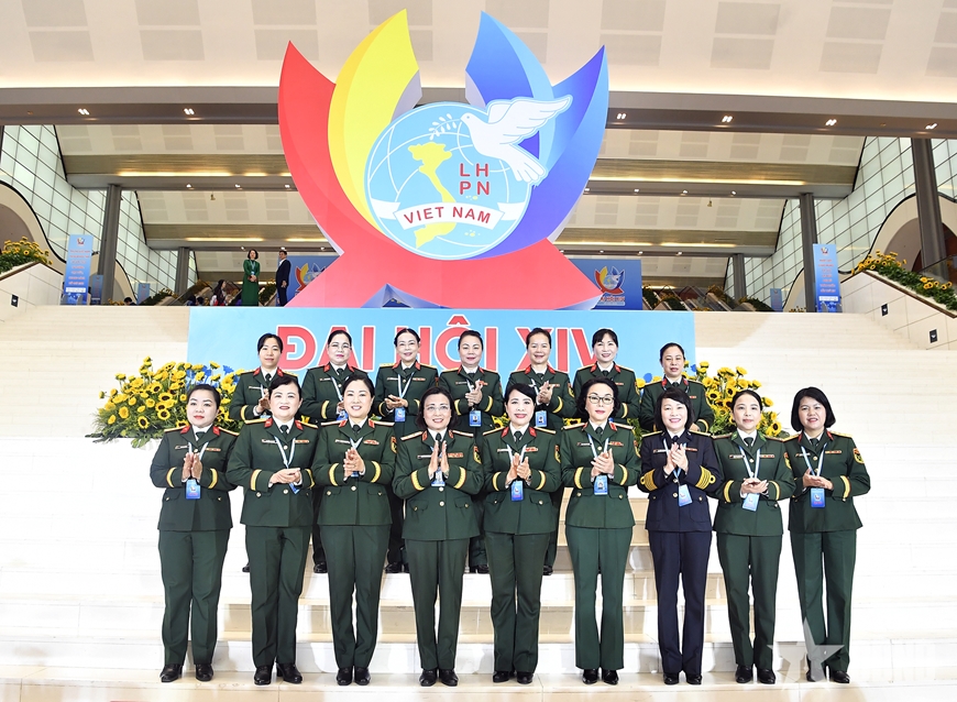 Đại hội đại biểu Phụ nữ to&agrave;n quốc lần thứ XIV: Tỏa s&aacute;ng h&igrave;nh ảnh nữ qu&acirc;n nh&acirc;n Việt Nam