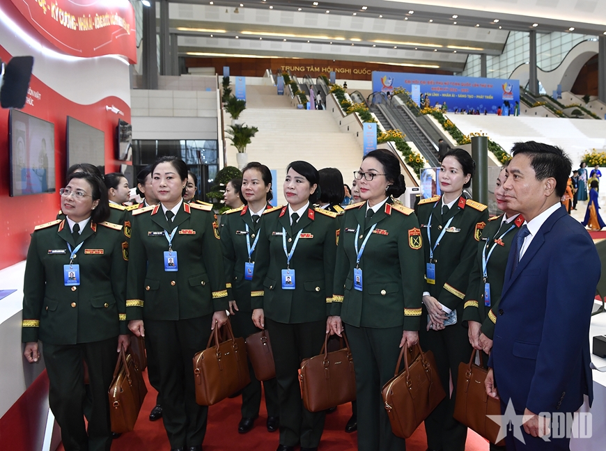 Đại hội đại biểu Phụ nữ to&agrave;n quốc lần thứ XIV: Tỏa s&aacute;ng h&igrave;nh ảnh nữ qu&acirc;n nh&acirc;n Việt Nam