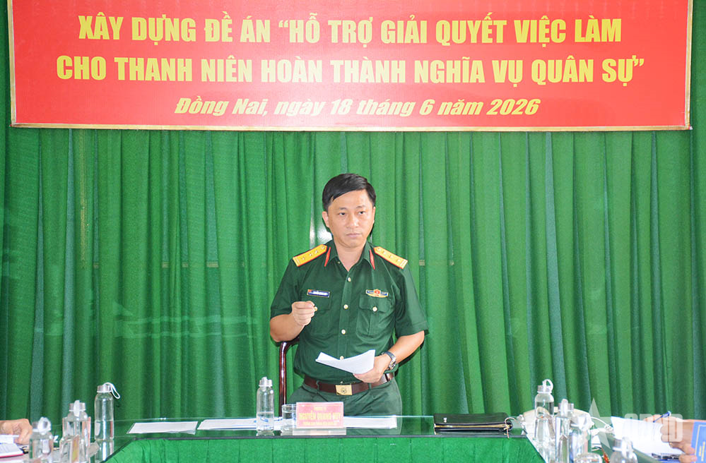 Khảo sát xây dựng Đề án “hỗ trợ giải quyết việc làm cho thanh niên hoàn thành nghĩa vụ quân sự