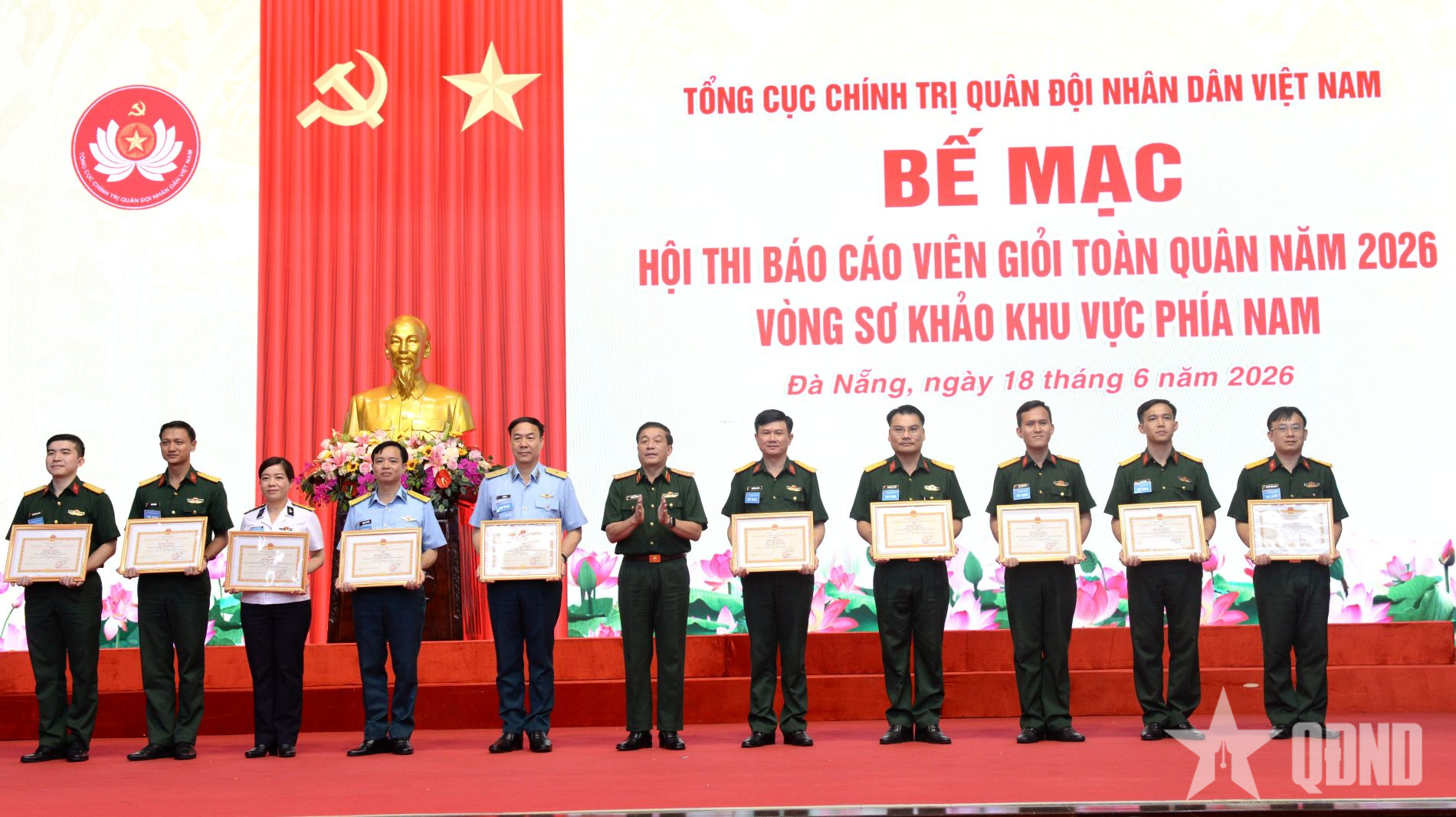 Thượng tướng Trương Thiên Tô dự bế mạc Hội thi báo cáo viên giỏi toàn quân năm 2026 khu vực phía Nam