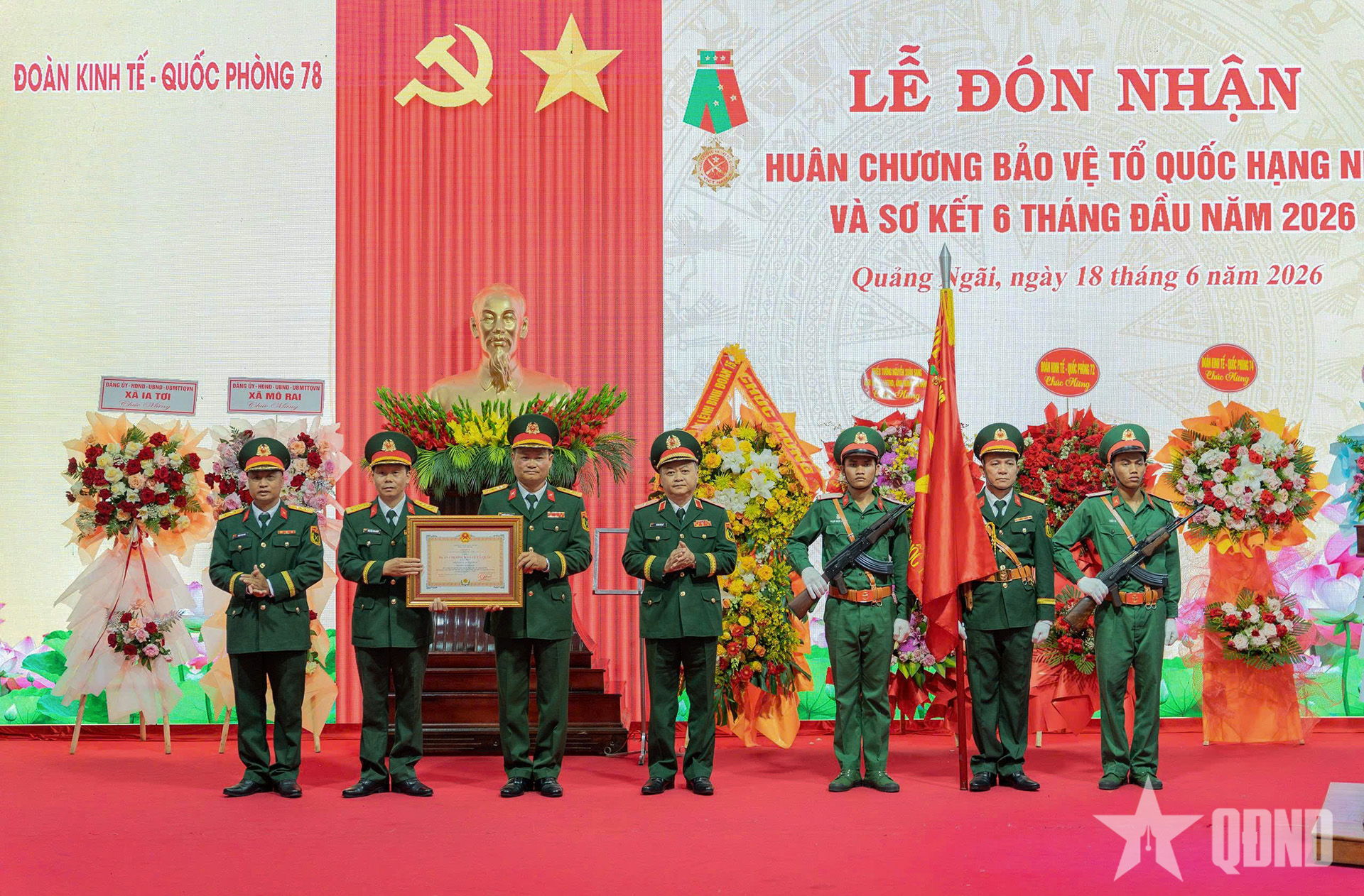 Đoàn Kinh tế - Quốc phòng 78 (Binh đoàn 15): Đón nhận Huân chương Bảo vệ Tổ quốc hạng Nhất