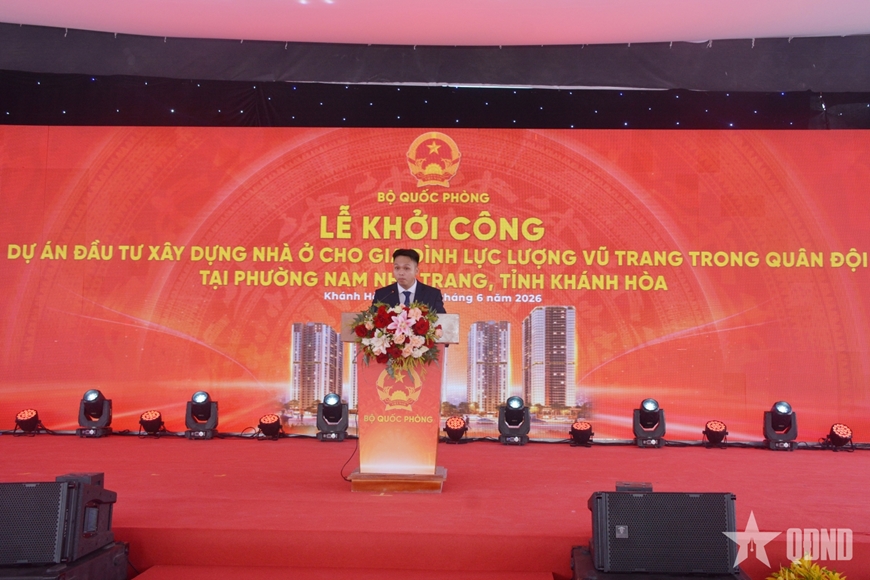 Thượng tướng Nguyễn Quang Ngọc dự lễ khởi công nhà ở xã hội cho LLVT tại Khánh Hòa