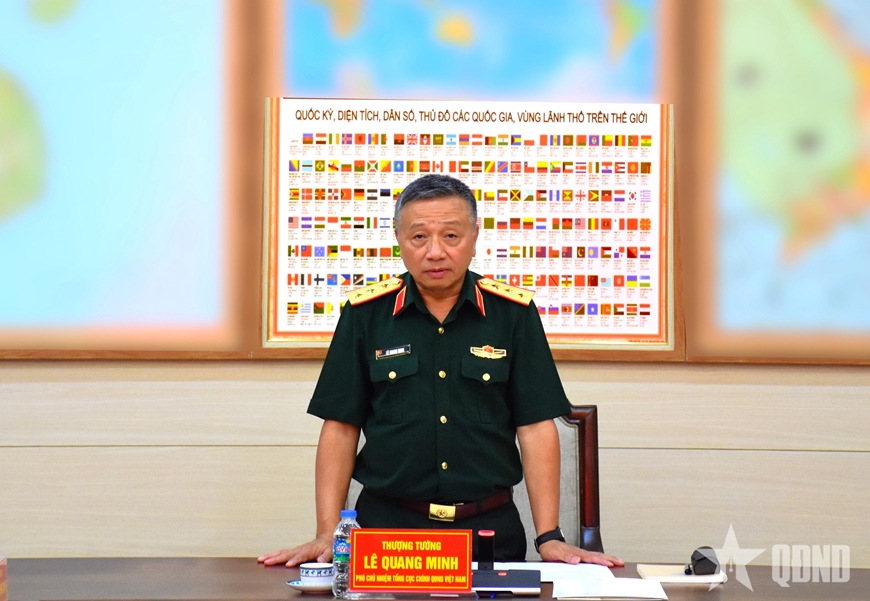 Gallery - 	Thượng tướng Lê Quang Minh làm việc với Cục Chính sách-xã hội - image 1