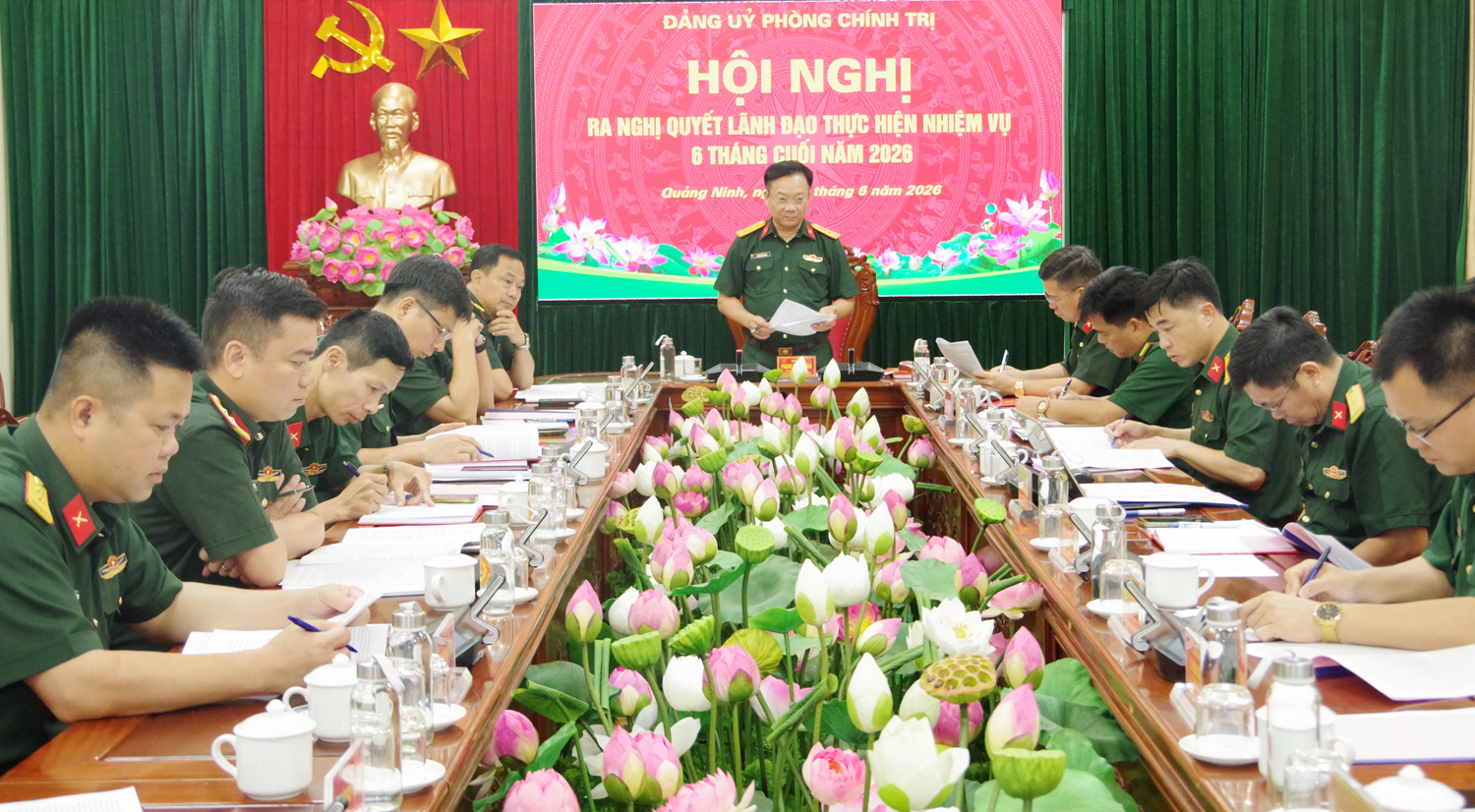 Quảng Ninh: Đảng ủy phòng Chính trị ra nghị quyết lãnh đạo thực hiện nhiệm vụ 6 tháng cuối năm 2026