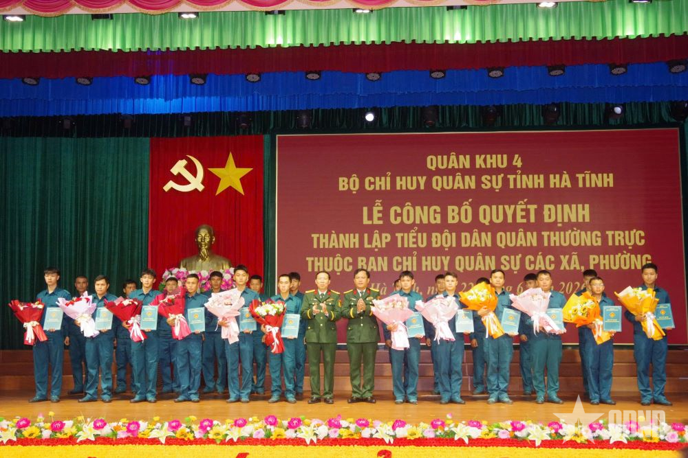 Hà Tĩnh thành lập 68 Tiểu đội Dân quân thường trực