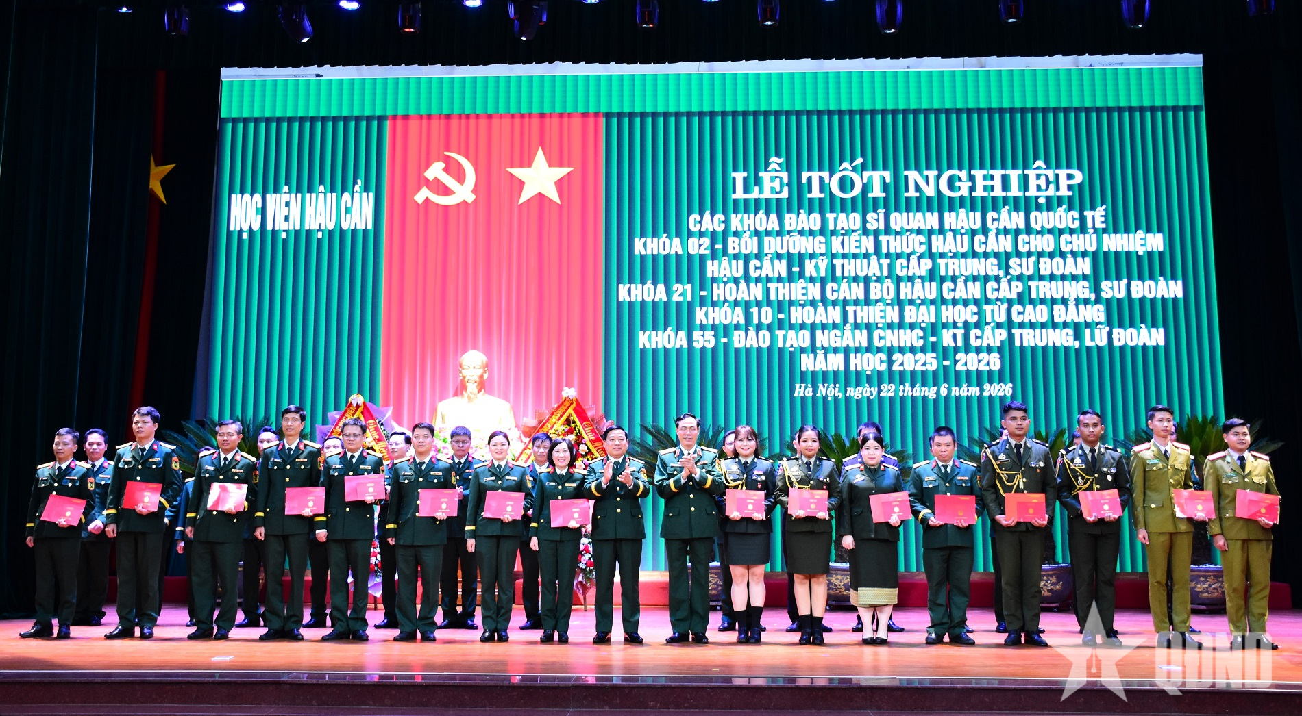 Học viện Hậu cần: 100% học viên các khóa đào tạo, bồi dưỡng xếp loại khá, giỏi