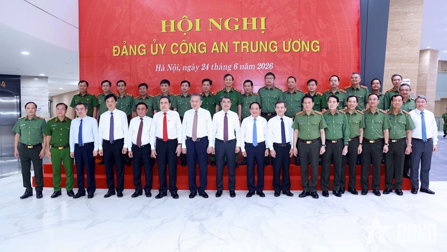 Tổng B&iacute; thư, Chủ tịch nước T&ocirc; L&acirc;m dự, chỉ đạo hội nghị Đảng ủy C&ocirc;ng an Trung ương