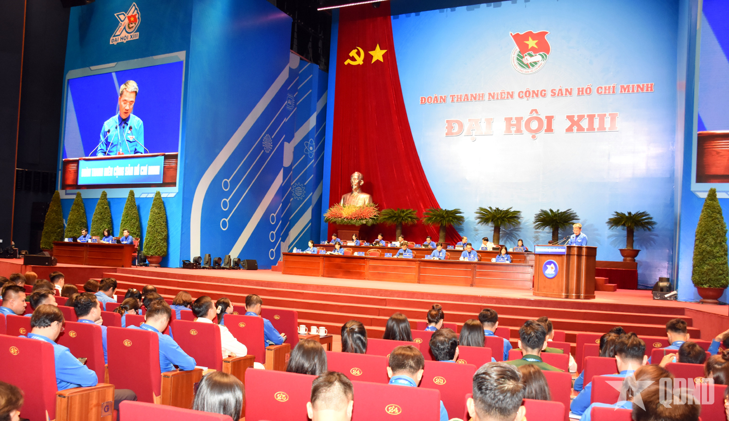 Phiên thứ hai Đại hội Đoàn toàn quốc lần thứ XIII bỏ phiếu bầu Ban Chấp hành Trung ương Đoàn khóa mới