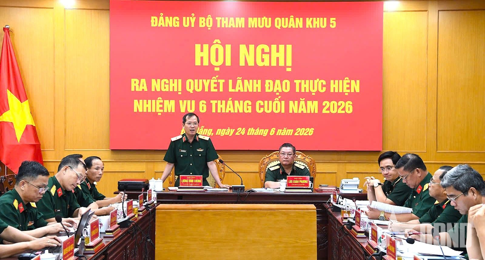 Đảng ủy Bộ Tham mưu Quân khu 5 lãnh đạo nâng cao chất lượng tham mưu, chỉ đạo nhiệm vụ quân sự, quốc phòng
