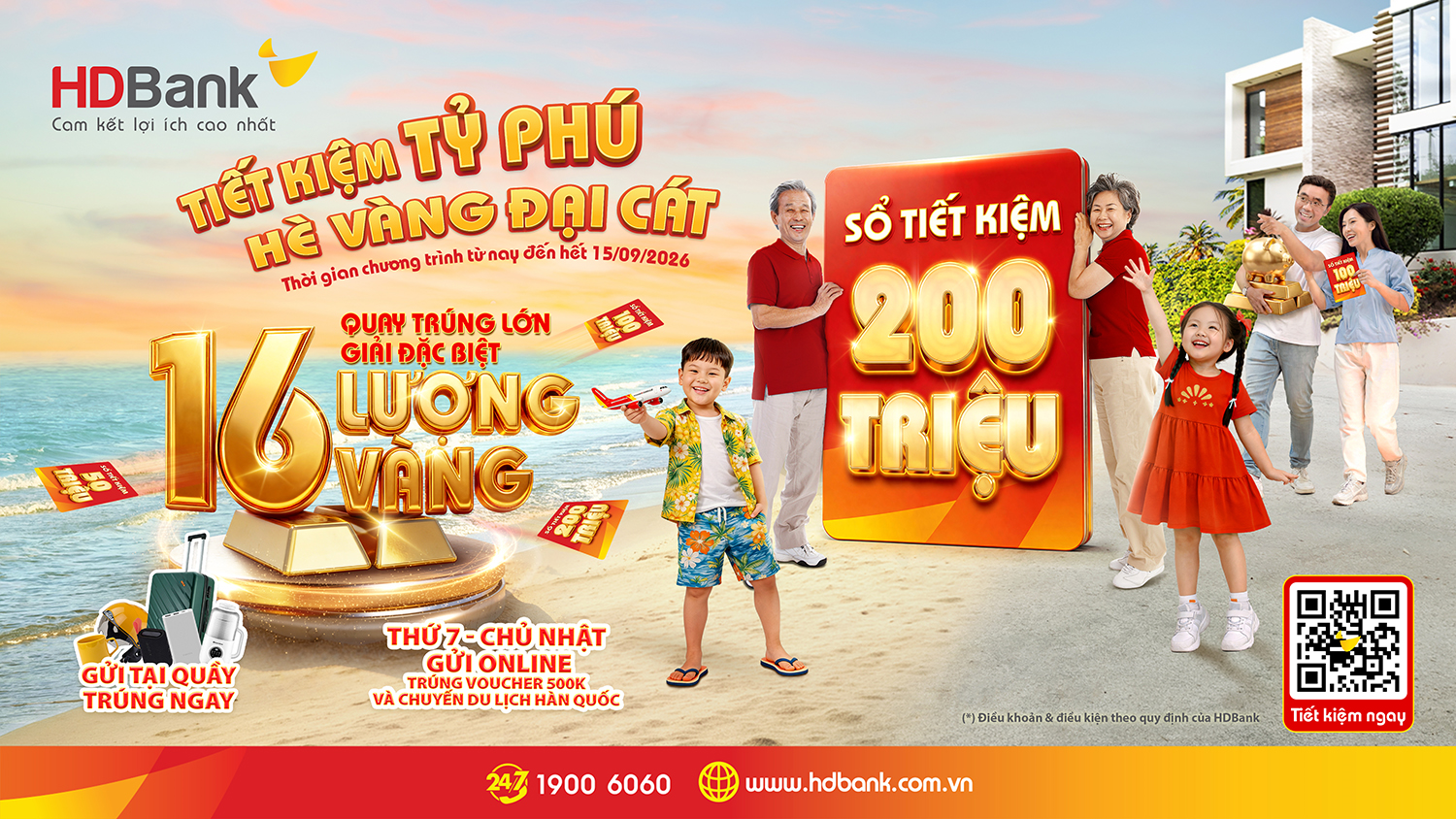 Hàng chục khách hàng HDBank trúng thưởng sổ tiết kiệm “trăm triệu” 