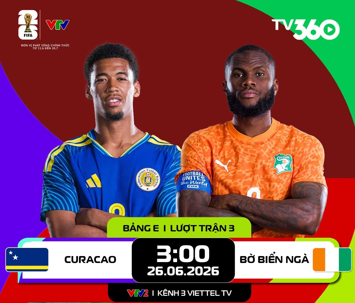 Link xem trực tiếp Curacao và Bờ Biển Ngà (bảng E World Cup 2026)