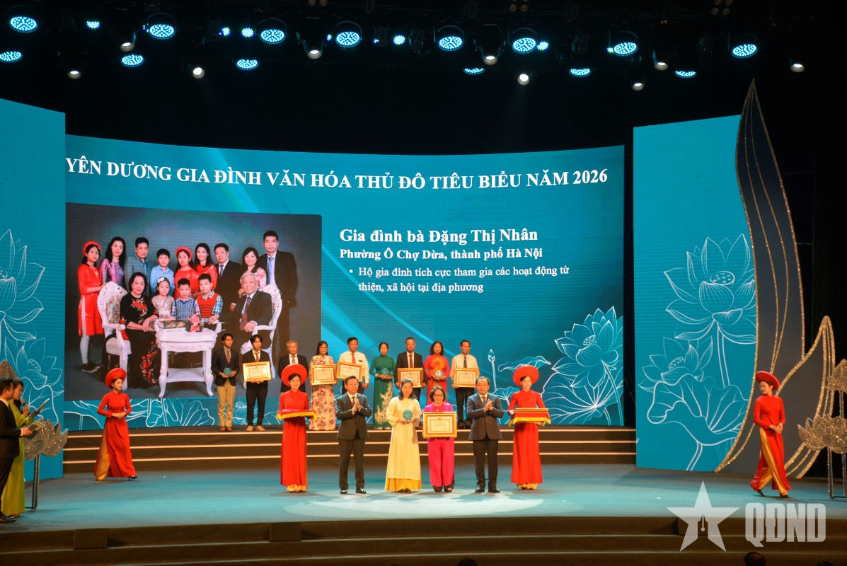 Tuyên dương Gia đình văn hóa tiêu biểu Thủ đô năm 2026