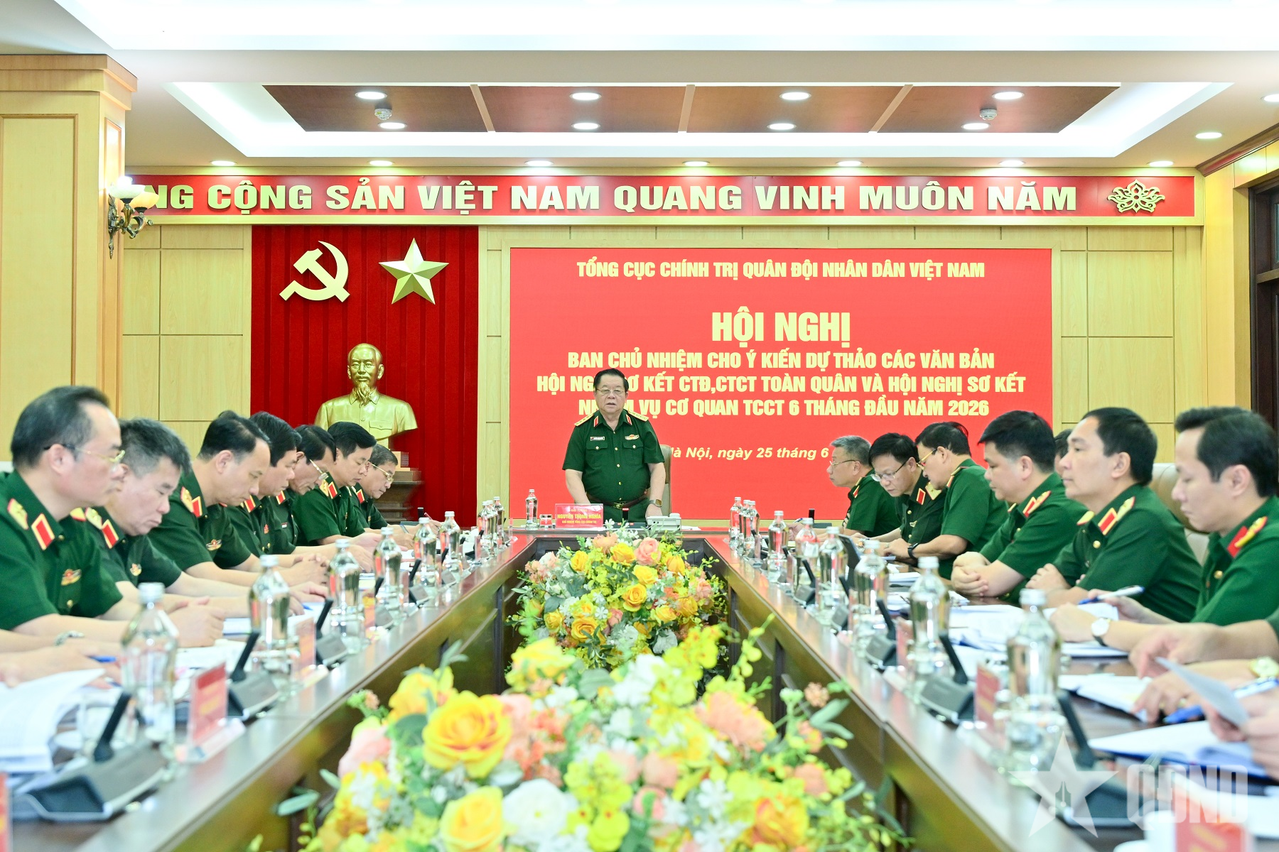 Đại tướng Nguyễn Trọng Nghĩa chủ trì Hội nghị Ban Chủ nhiệm Tổng cục Chính trị
