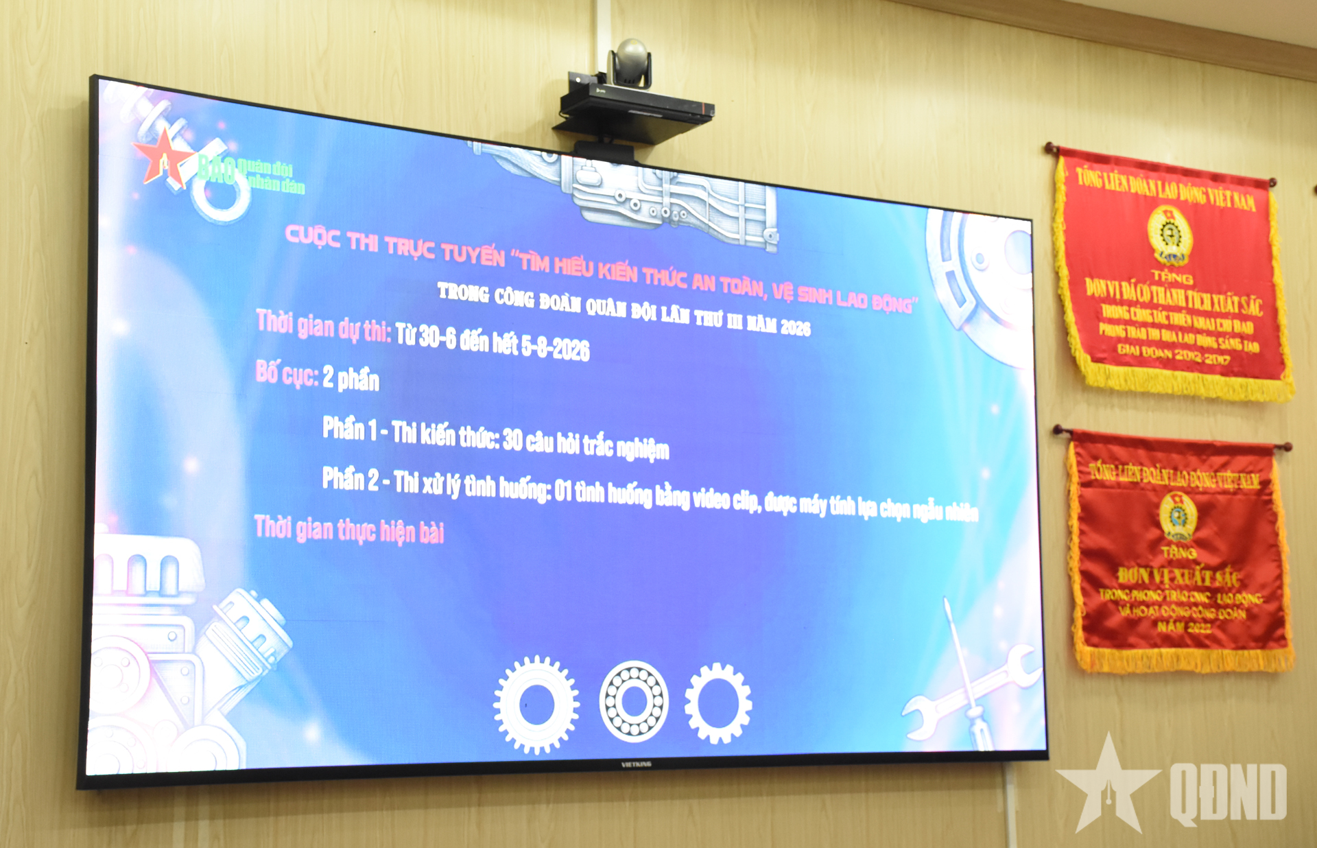Sẵn sàng cho Cuộc thi trực tuyến “Tìm hiểu kiến thức an toàn, vệ sinh lao động” trong Công đoàn Quân đội