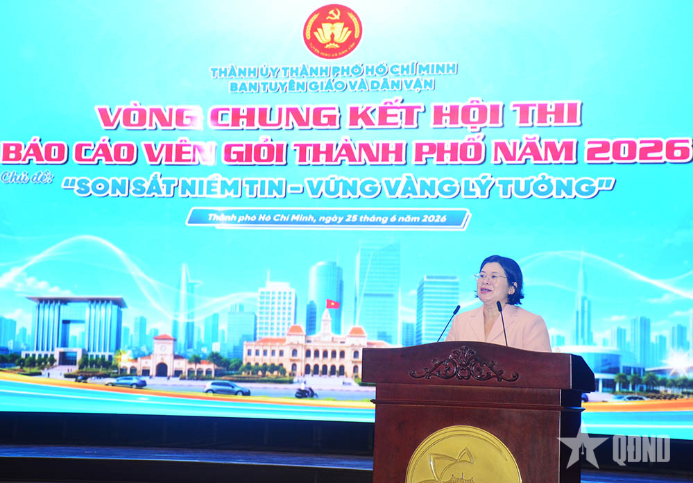 12 thí sinh tranh tài tại Hội thi Báo cáo viên giỏi TP Hồ Chí Minh