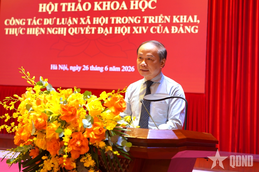 Hội thảo khoa học “Công tác dư luận xã hội trong triển khai, thực hiện Nghị quyết Đại hội XIV của Đảng”