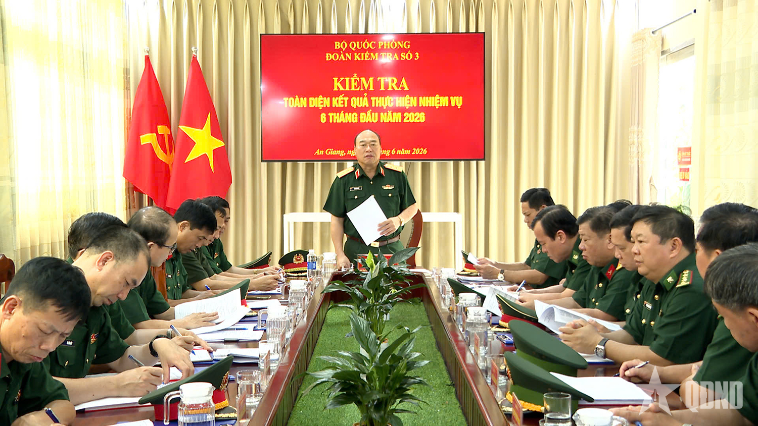 Đoàn kiểm tra Bộ Quốc phòng làm việc với các đơn vị đóng trên địa bàn An Giang