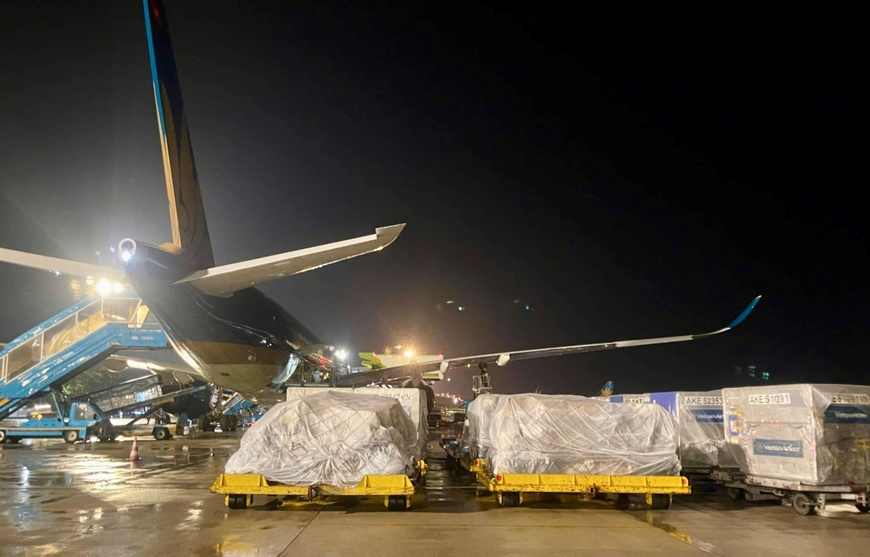 Vietnam Airlines vận chuyển 25 tấn hàng hóa hỗ trợ Venezuela