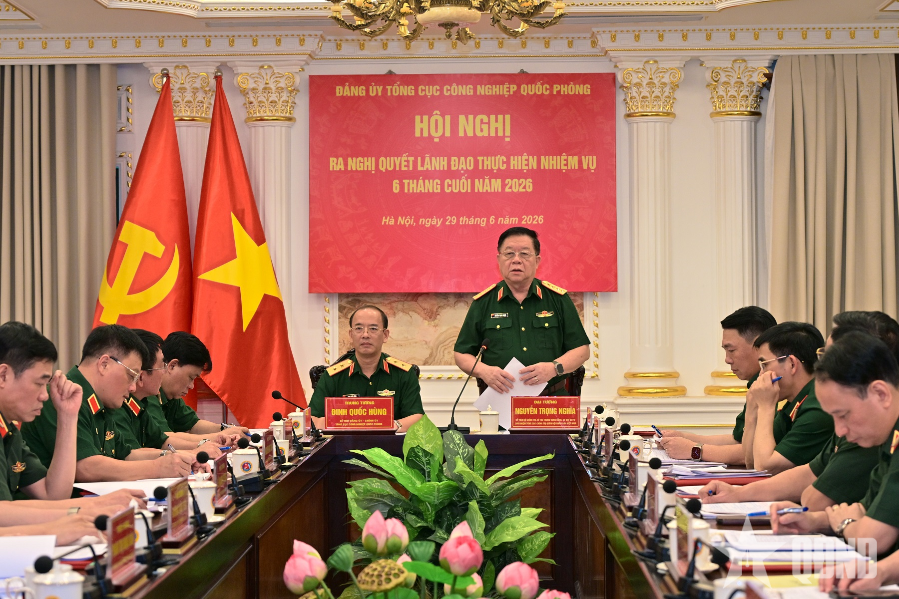 Đại tướng Nguyễn Trọng Nghĩa dự, chỉ đạo Hội nghị Đảng ủy Tổng cục Công nghiệp quốc phòng
