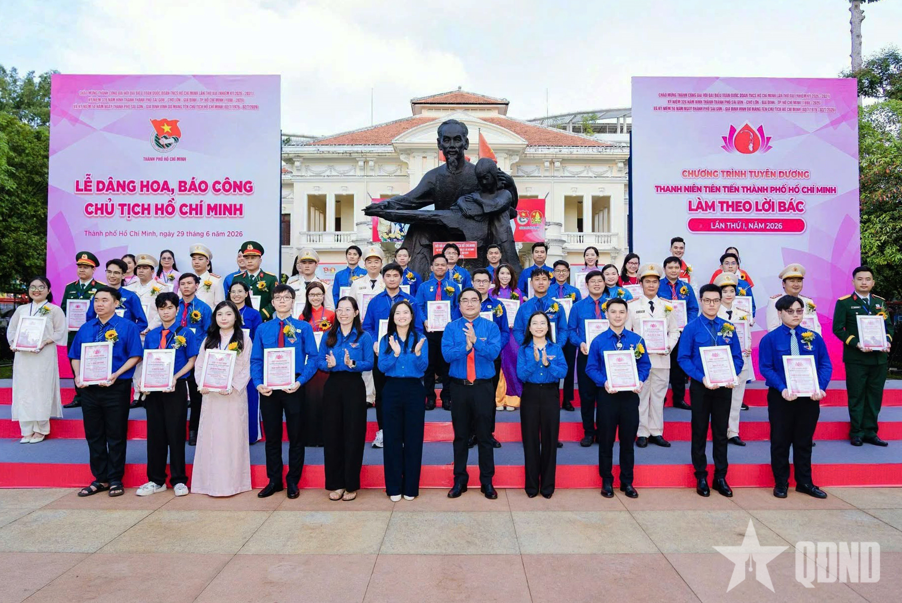 TP Hồ Chí Minh vinh danh hơn 300 gương thanh niên tiên tiến làm theo lời Bác