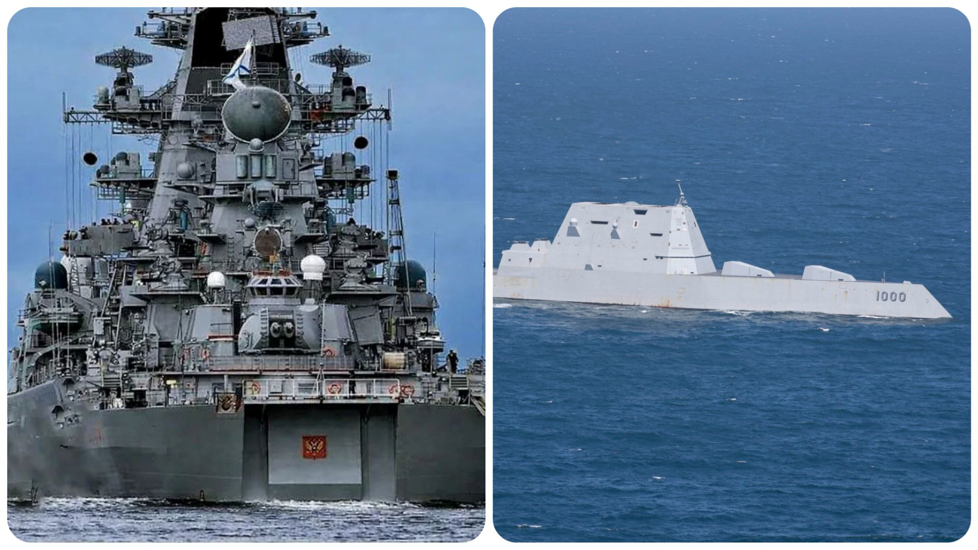 Tuần dương hạm Admiral Nakhimov và khu trục hạm lớp Zumwalt: Ai mạnh hơn?

