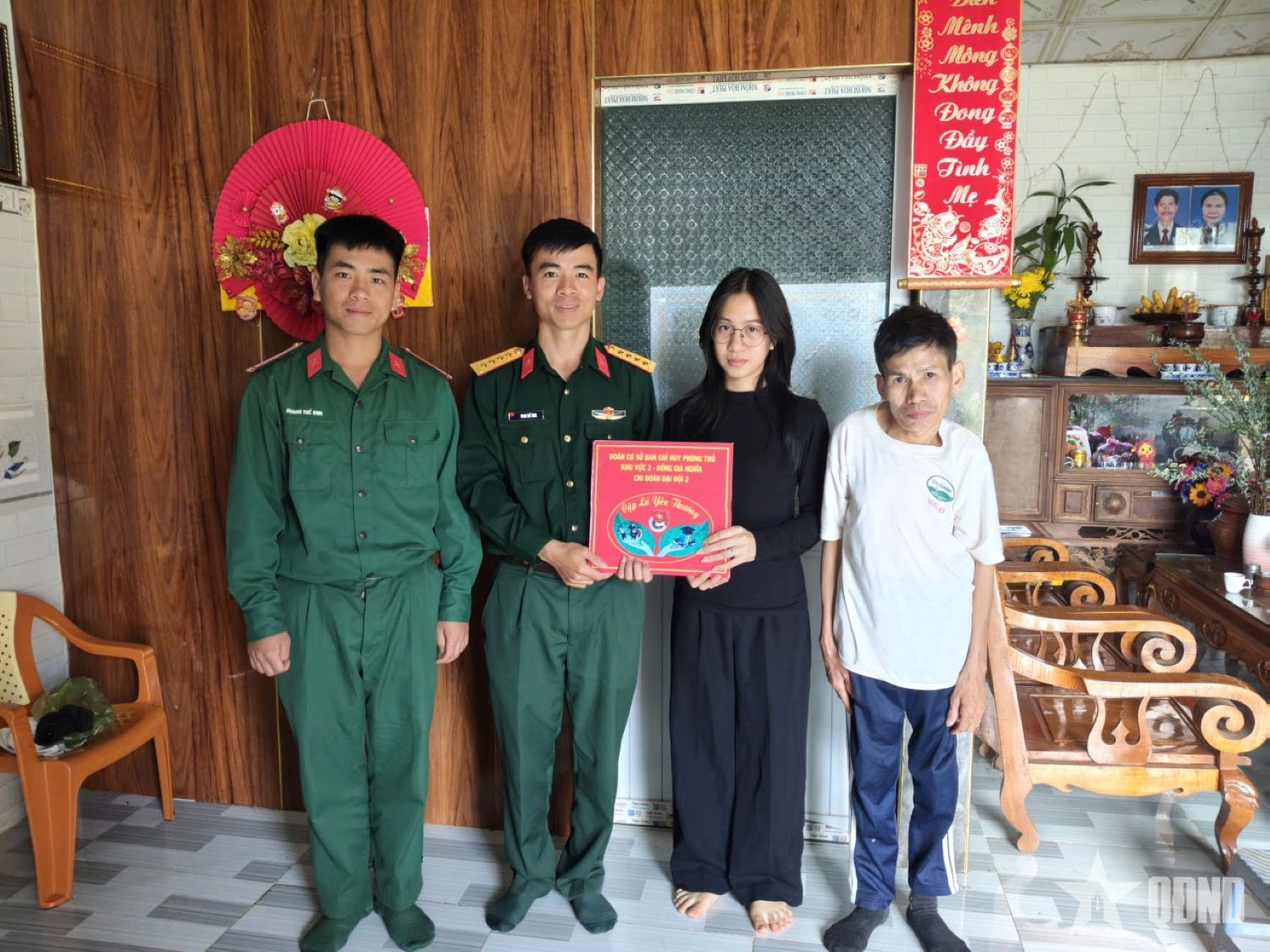 Mô hình “Cặp lá yêu thương” của Đại đội 2