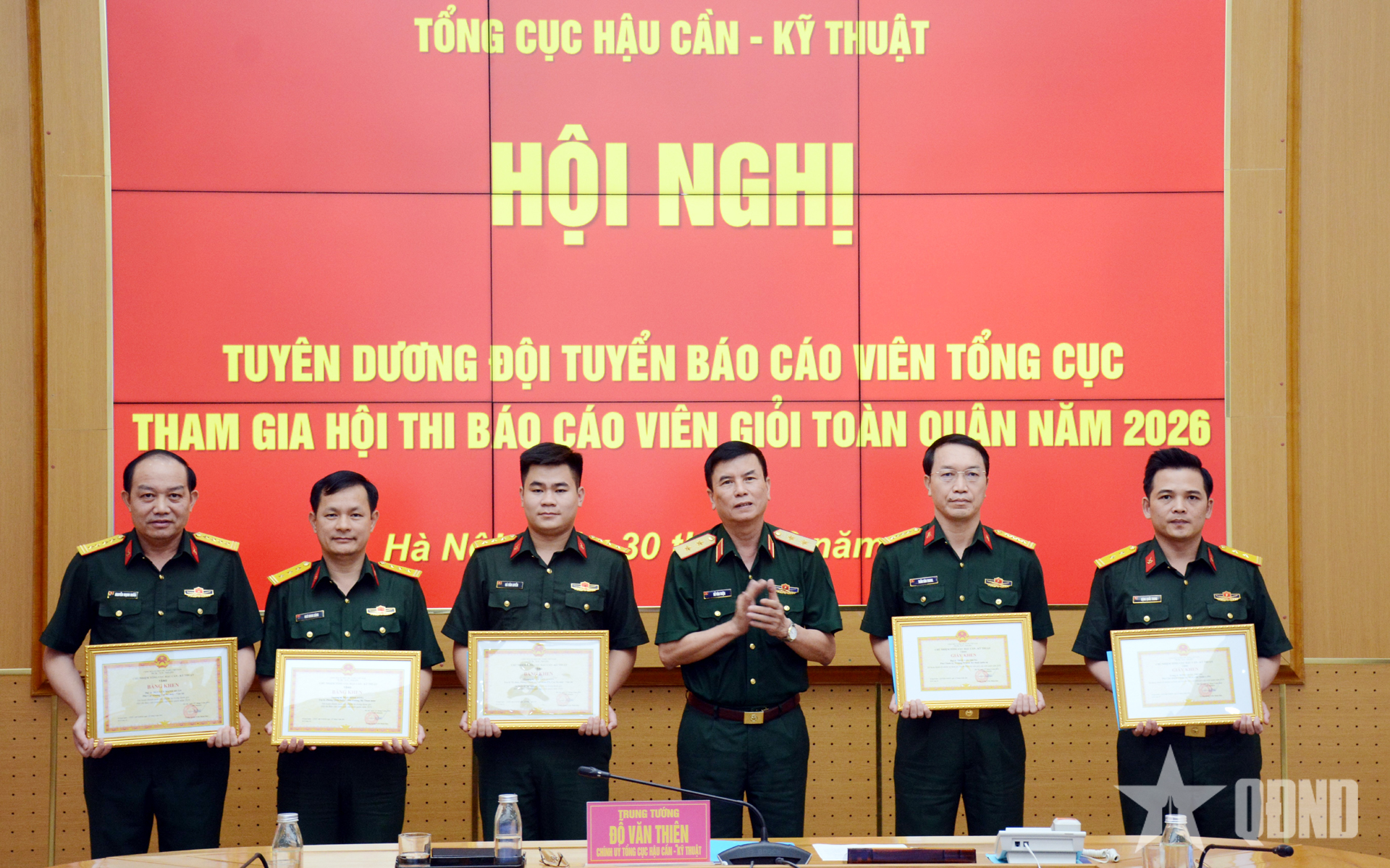 Tổng cục Hậu cần - Kỹ thuật tuyên dương đội tuyển báo cáo viên 