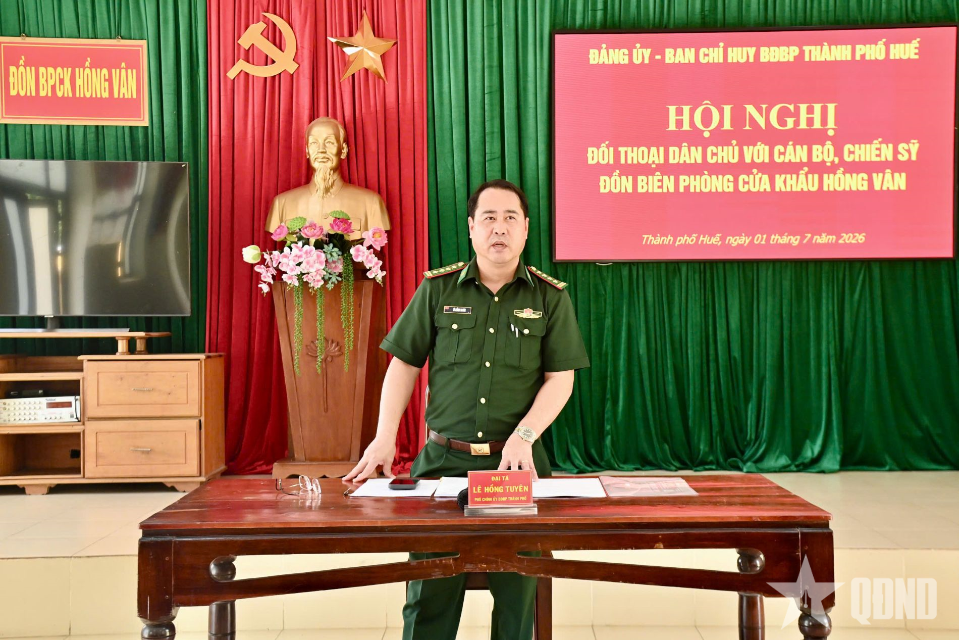 Bộ đội Biên phòng TP Huế kiểm tra thực hiện Quy chế dân chủ ở cơ sở