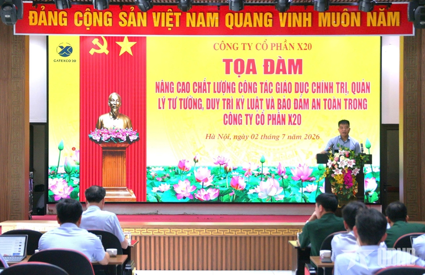 Công ty Cổ phần X20 nâng cao chất lượng giáo dục chính trị, quản lý tư tưởng