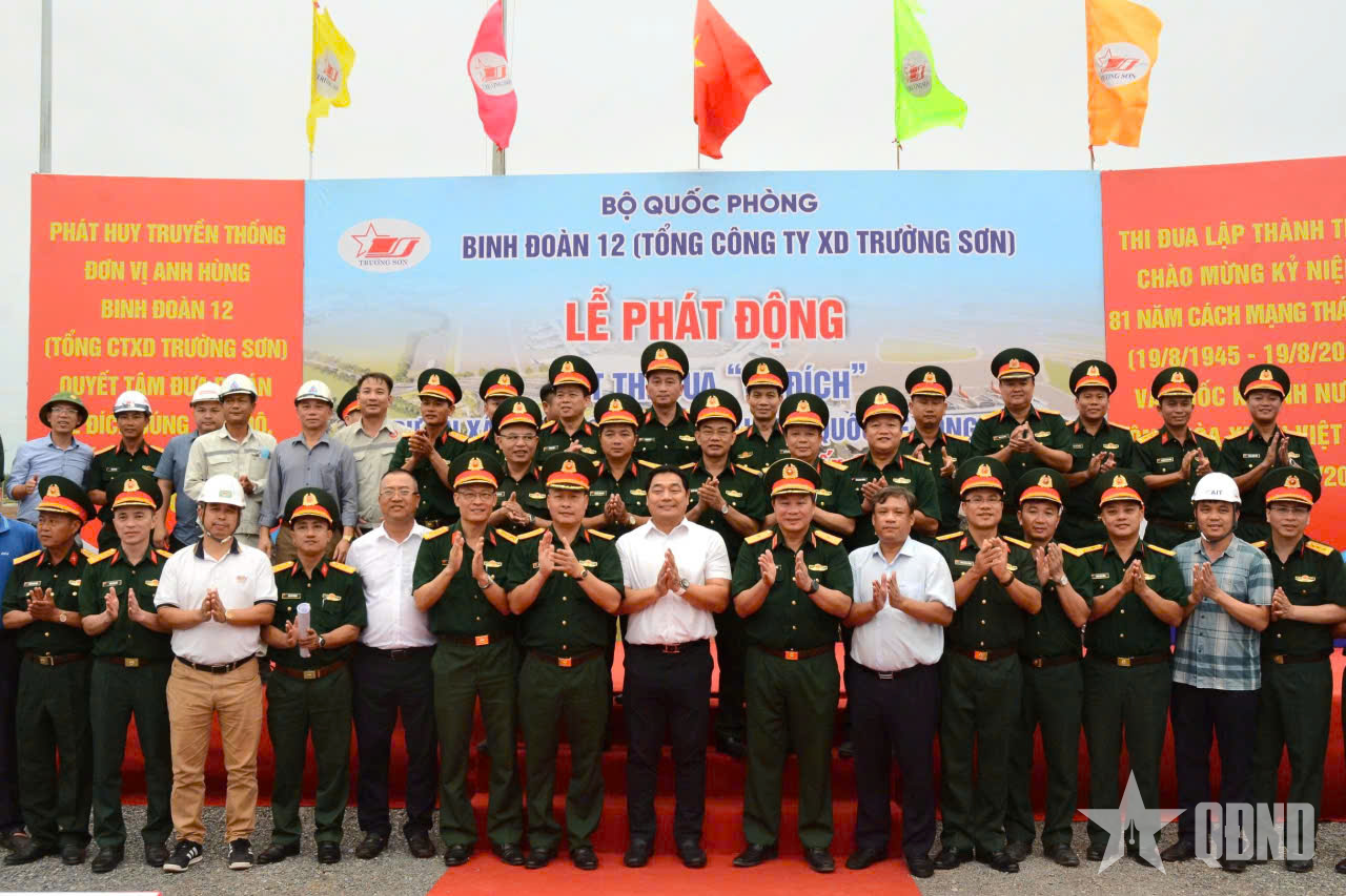 Binh đoàn 12: Phát động thi đua “Về đích” tại Dự án xây dựng Cảng hàng không quốc tế Long Thành

