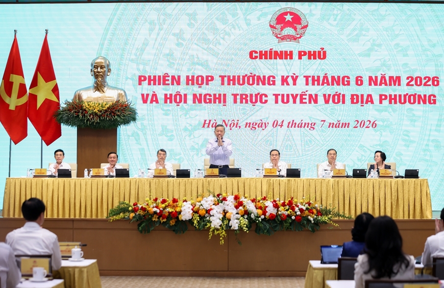 Tổng B&iacute; thư, Chủ tịch nước T&ocirc; L&acirc;m dự Phi&ecirc;n họp Ch&iacute;nh phủ thường kỳ th&aacute;ng 6-2026 v&agrave; Hội nghị trực tuyến Ch&iacute;nh phủ với địa phương