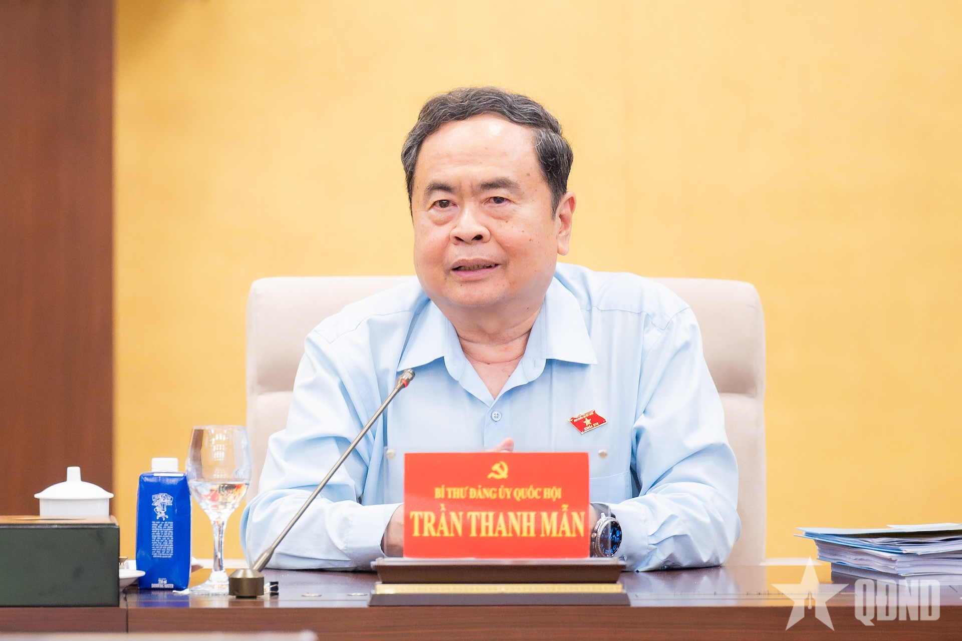Chủ tịch Quốc hội Trần Thanh Mẫn chủ trì Hội nghị Ban Thường vụ Đảng ủy Quốc hội