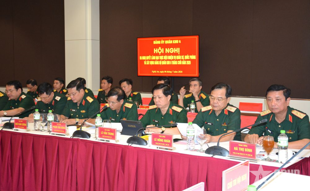 Đảng ủy Quân khu 4 xác định 9 nhóm nhiệm vụ trọng tâm 6 tháng cuối năm 2026