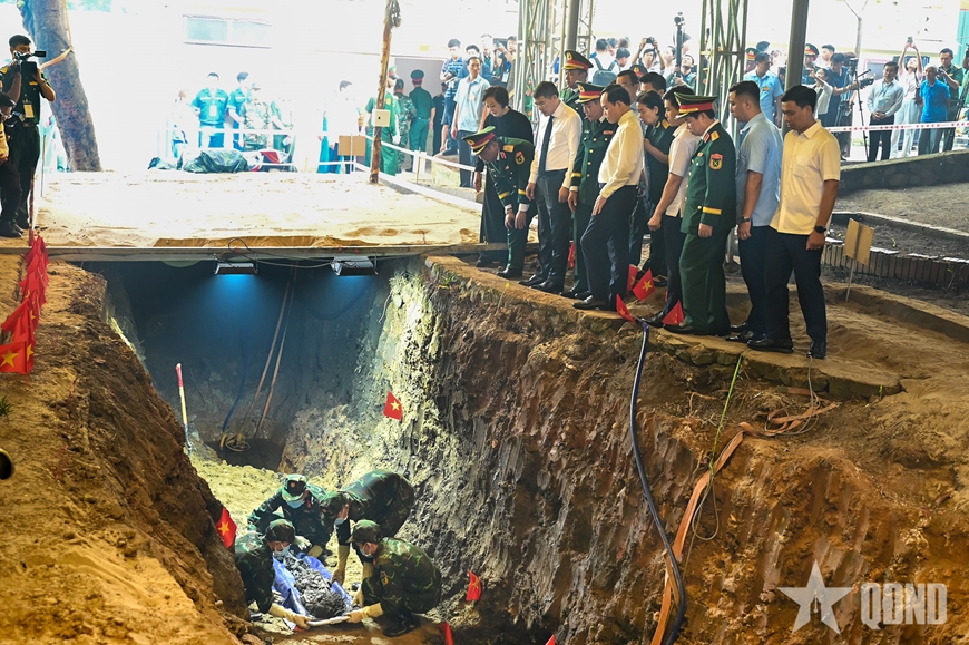 Triển khai tìm kiếm, quy tập hài cốt liệt sĩ tại Công viên Lê Thị Riêng