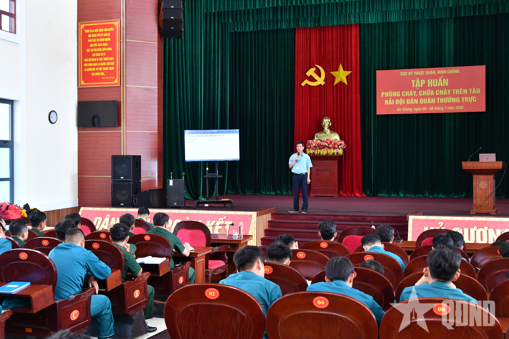 An Giang: Tập huấn phòng cháy, chữa cháy trên tàu Hải đội Dân quân thường trực