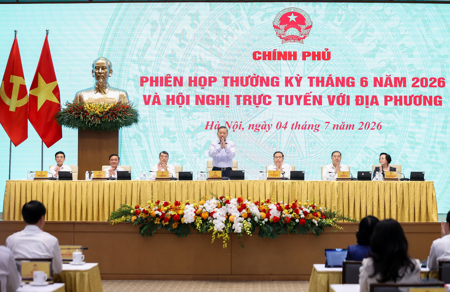 Nghị quyết phiên họp Chính phủ thường kỳ tháng 6-2026 và Hội nghị Chính phủ với địa phương
