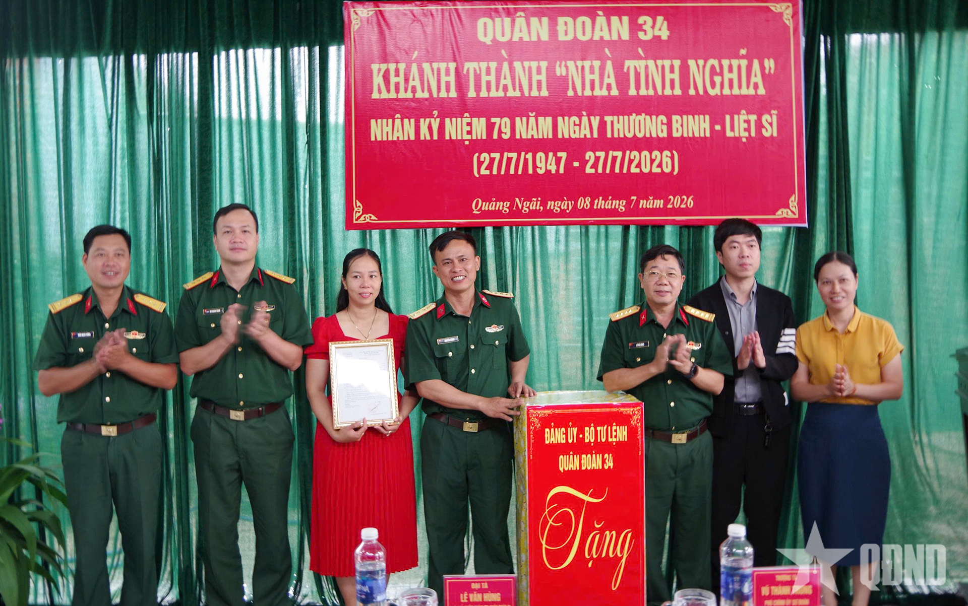 Trung đoàn Bộ binh 24 (Sư đoàn Bộ binh 10, Quân đoàn 34): Khánh thành, bàn giao hai “Nhà tình nghĩa”