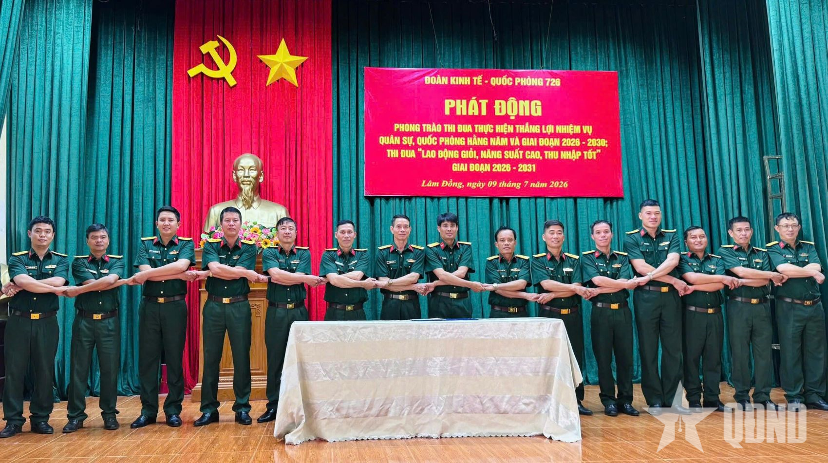Đoàn Kinh tế - Quốc phòng 726 phát động các phong trào thi đua

