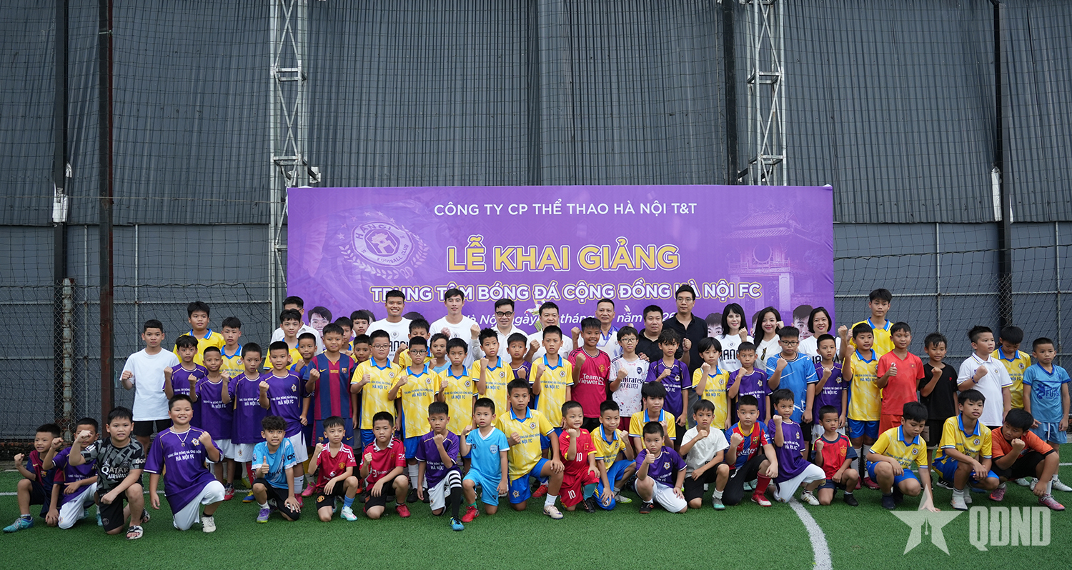 Trung tâm Bóng đá cộng đồng Hà Nội FC miễn học phí cho trẻ em


